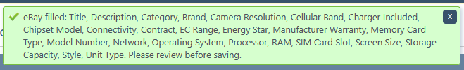 The AI Catalog window showing the processing status message
